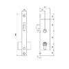Lock with keys for S.S. Aft Door - Bilde 3